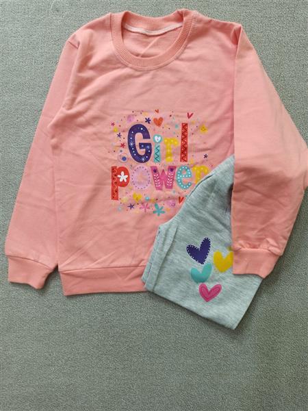 بلوز شلوار girl powerتکسایز