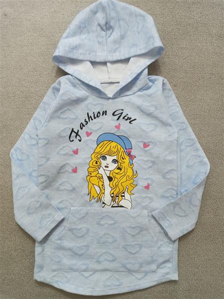 هودی کلاهدارfashion girl تکسایز