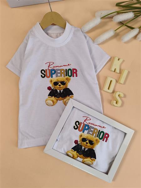 تیشرت تک سفید superior