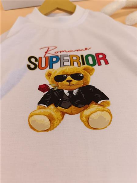 تیشرت تک سفید superior
