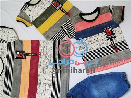 ست تیشرت شلوارک نقشه