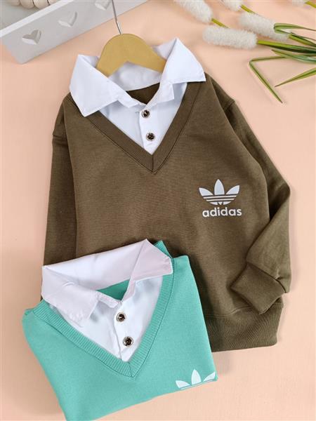 بلوز یقه دار adidas