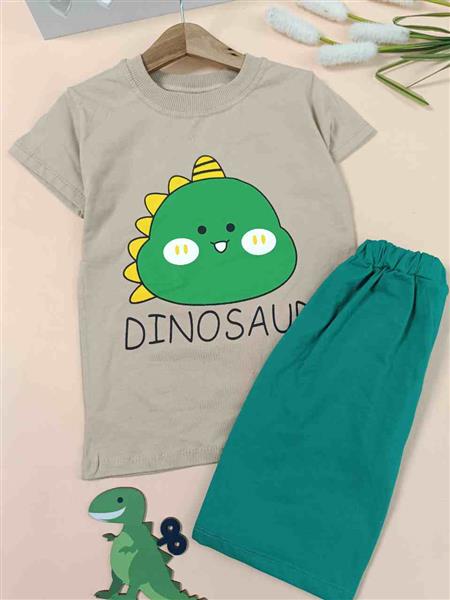 تیشرت شلوارک سبز Dinosaur