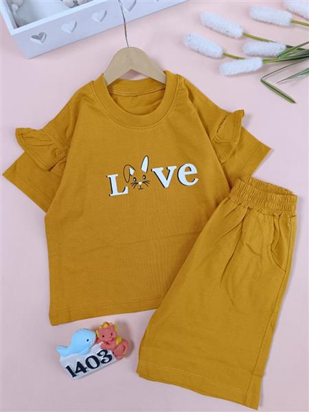 کراپ شلوارک خرگوش love