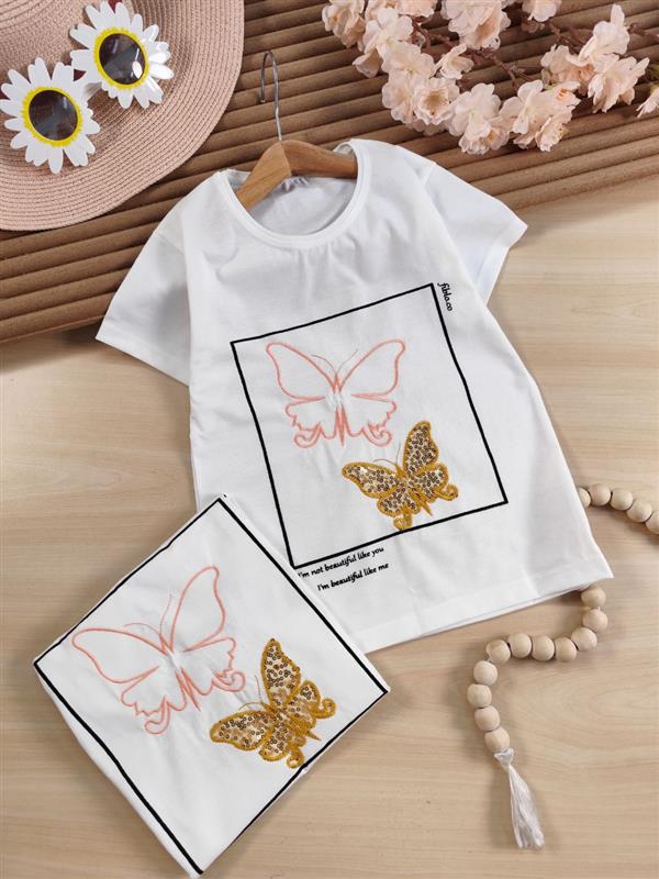 تیشرت تک nice butterfly