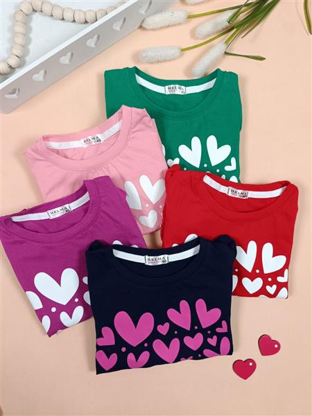 تیشرت قلبی little &big