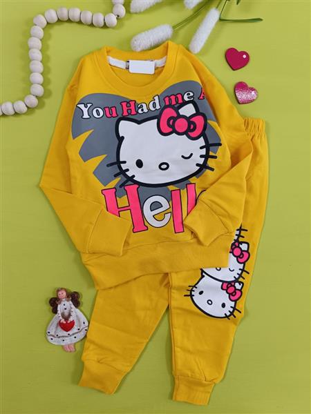 بلوز شلوار  hello kitty