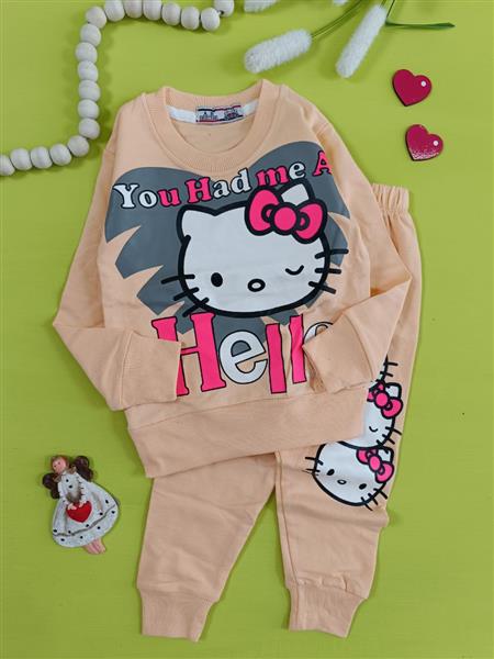 بلوز شلوار  hello kitty