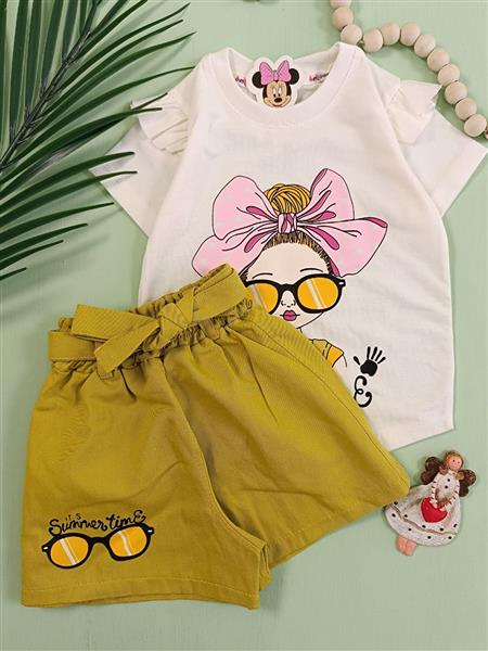 تیشرت شلوارک دختر summer time