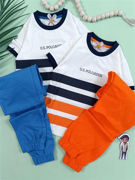 تیشرت شلوار راه راه u.s polo
