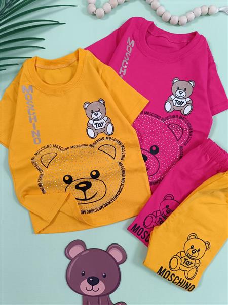 تیشرت شلوارک خرس نگینی toy