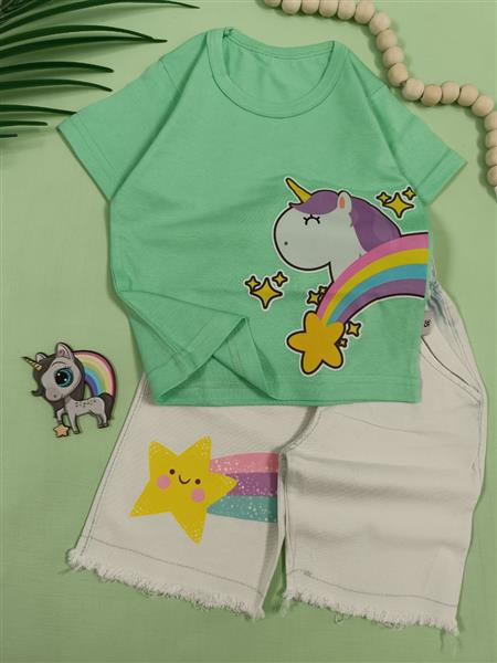 تیشرت شلوارک تکشاخ و Rainbow