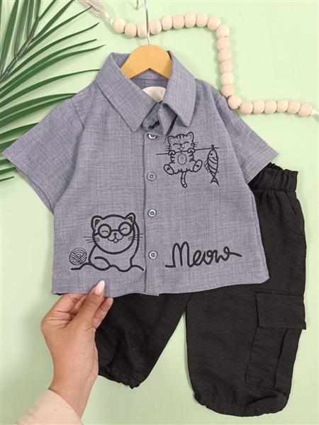 پیراهن شلوارک cat &Rabbit