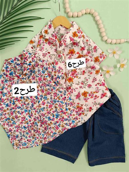 تیشرت شلوارک گل پری