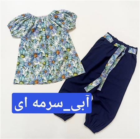 تاپ شلوار گل گلی