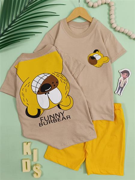 تیشرت شلوارک funny burbear