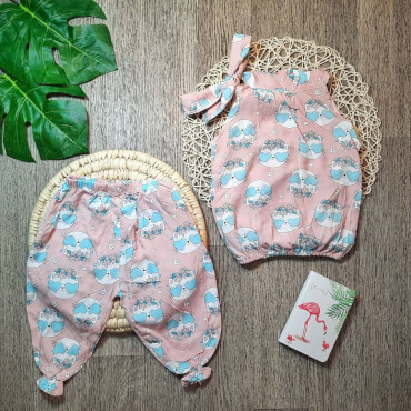 تاپ شلوارک گره ای