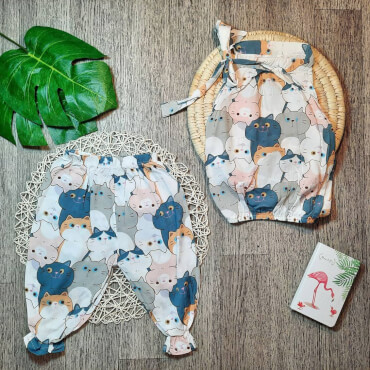 تاپ شلوارک گره ای