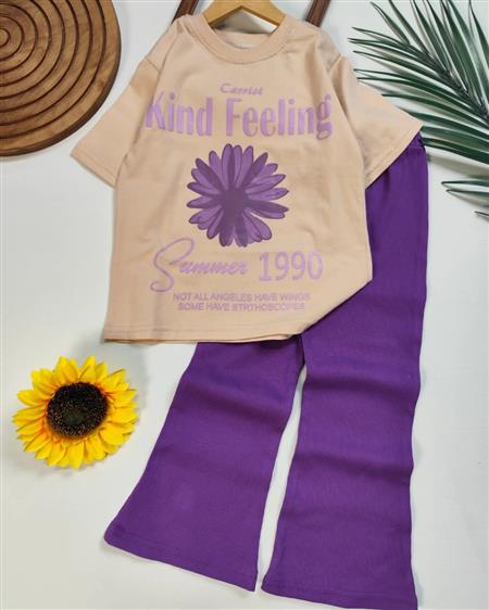 تیشرت شلوار گل kind