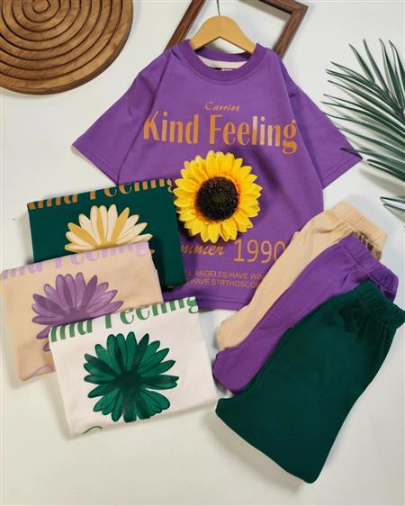 تیشرت شلوار گل kind