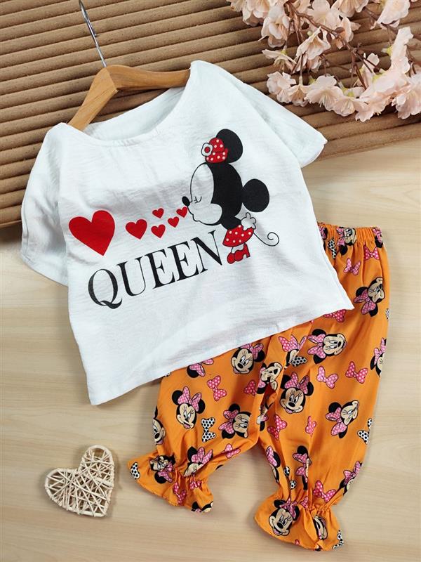 کراپ شلوارک queen