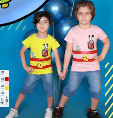 تیشرت شلوارک میکی و گوفی