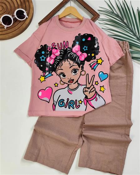 تیشرت شلوار curly girl