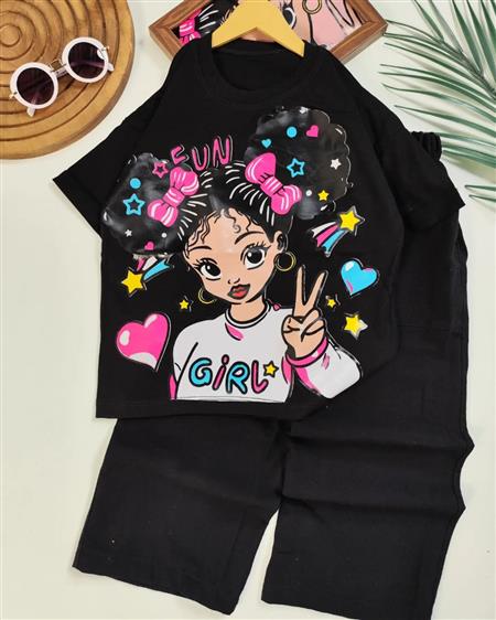 تیشرت شلوار curly girl
