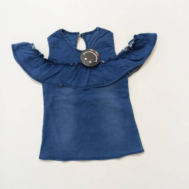 تاپ جین سرشانه خالی