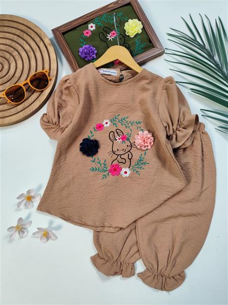 تیشرت شلوارک خرگوش ۲گل
