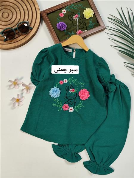 تیشرت شلوارک خرگوش ۲گل