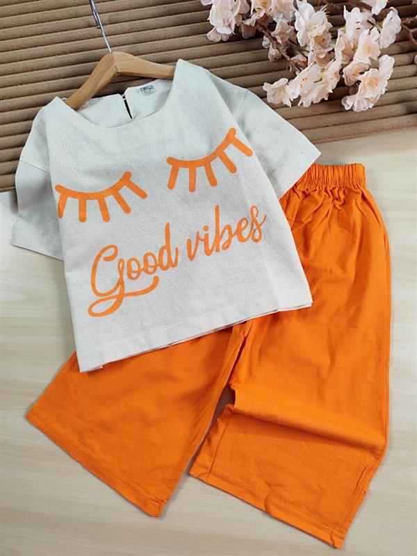 کراپ شلوار لنین good vibes