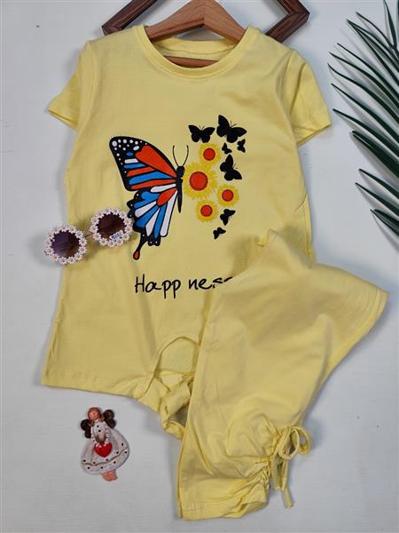تیشرت شلوارک پروانه happy ness