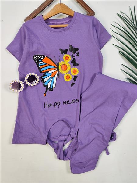 تیشرت شلوارک پروانه happy ness