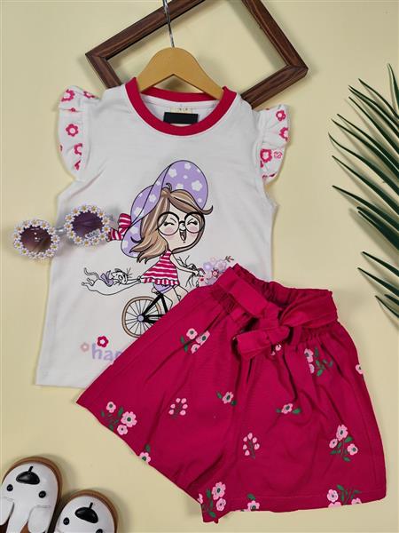 تیشرت شلوارک happiness girl 
