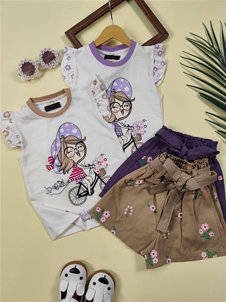 تیشرت شلوارک happiness girl 