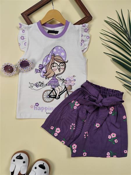 تیشرت شلوارک happiness girl 
