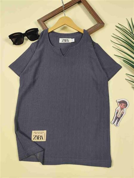 تیشرت یقه کوبایی zara 