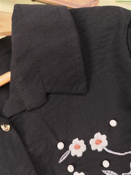 شومیز white flowers