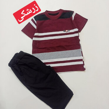 تیشرت شلوارک راه راه جودون