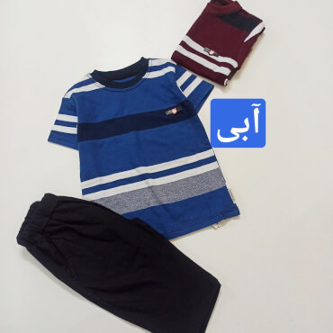 تیشرت شلوارک راه راه جودون