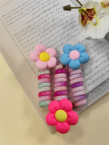 کش موی سیم تلفنی گل 