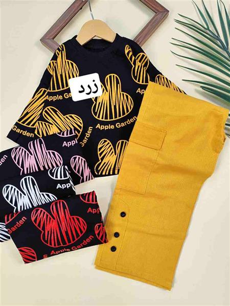 کراپ شلوار خرگوش خط خطی 