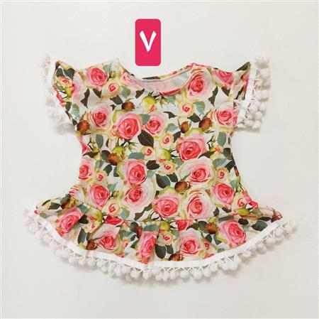 شومیز تک پوم دار