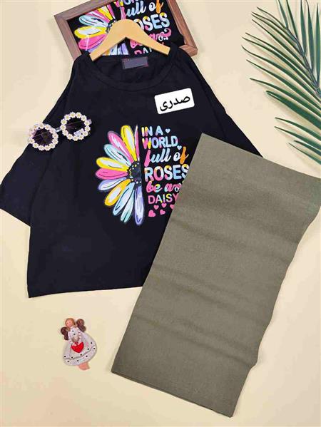 کراپ شلوار full of roses 