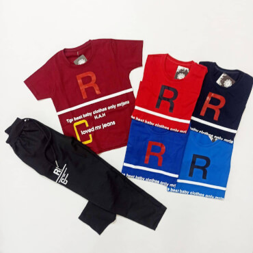 تیشرت شلوار طرح R