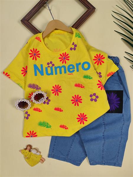 تیشرت شلوارک گل numero