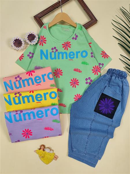 تیشرت شلوارک گل numero
