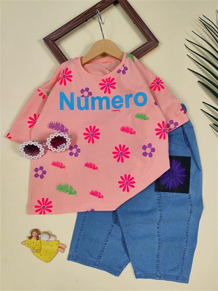تیشرت شلوارک گل numero