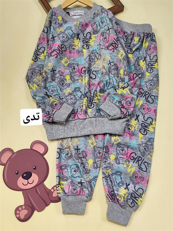 بلوز شلوار مخملی کارتونی fall